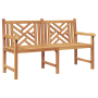 Banco de jardín Marrón 150 x 60 x 90 cm Madera de teca maciza