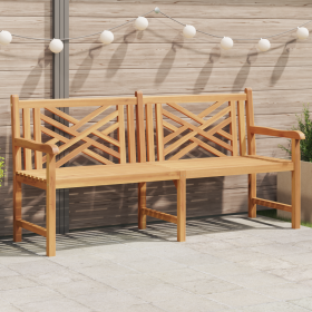 Banco de jardín Marrón 228 x 60 x 90 cm Madera de teca maciza