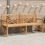 Banco de jardín Marrón 228 x 60 x 90 cm Madera de teca maciza