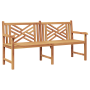 Banco de jardín Marrón 228 x 60 x 90 cm Madera de teca maciza