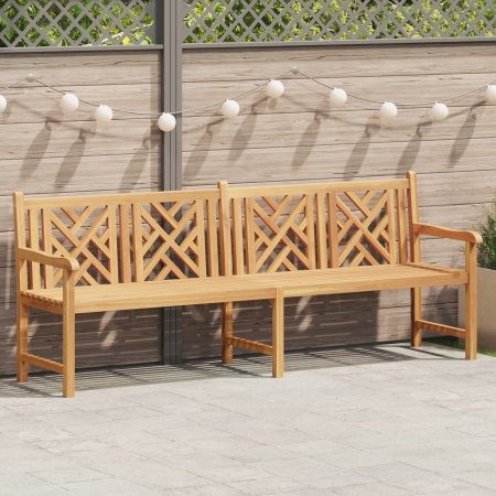 Banco de jardín Marrón 228 x 60 x 90 cm Madera de teca maciza