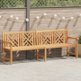 Banco de jardín Marrón 228 x 60 x 90 cm Madera de teca maciza