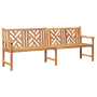 Banco de jardín Marrón 228 x 60 x 90 cm Madera de teca maciza
