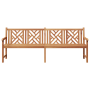 Banco de jardín Marrón 228 x 60 x 90 cm Madera de teca maciza