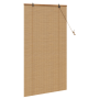 Persianas y Toldos para Ventanas Marrón Claro 80 x 160 cm Bambú