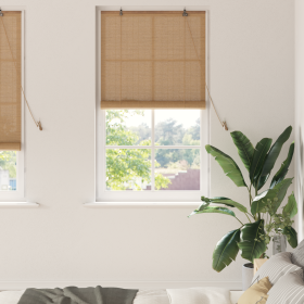 Persianas y Toldos para Ventanas Marrón Claro 90 x 220 cm Bambú