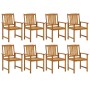 Garden dining set 9 pieces solid acacia wood by vidaXL, Garden sets - Ref: Foro24-3098681, Price: 830,51 €, Discount: %