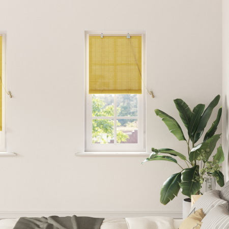 Persianas y Toldos para Ventanas Amarillo 60 x 220 cm Bambú