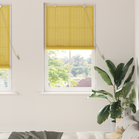 Persianas y Toldos para Ventanas Amarillo 80 x 220 cm Bambú