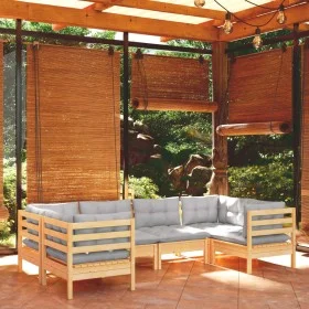 Gartenmöbel-Set 6-teilig und Kissen aus Kiefernholz von vidaXL, Gartensets - Ref: Foro24-3097294, Preis: 461,75 €, Rabatt: %
