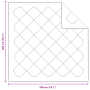Colchas y Duvets Blanco 200 x 200 cm Microfibra