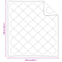 Colchas y Duvets Blanco 240 x 220 cm Microfibra