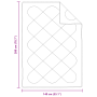 Colchas y Duvets Blanco 140 x 200 cm Microfibra