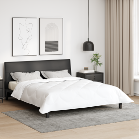 Colchas y Duvets Blanco 200 x 220 cm Microfibra