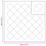 Colchas y Duvets Blanco 200 x 200 cm Microfibra