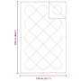 Colchas y Duvets Blanco 140 x 220 cm Microfibra