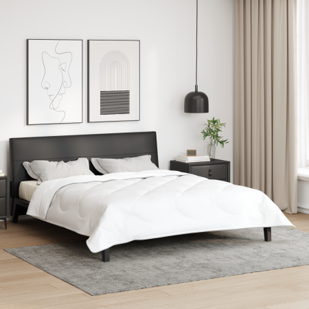 Colchas y Duvets Blanco 200 x 220 cm Microfibra