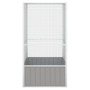 Jaula de pájaros acero galvanizado gris 111x107x211,5 cm de vidaXL, Pies y jaulas para pájaros - Ref: Foro24-171551, Precio: ...