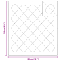 Colchas y Duvets Blanco 200 x 220 cm Microfibra