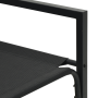 Banco de jardín Negro 61 x 72.5 x 71 cm Acero