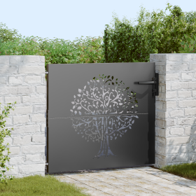 Puerta de jardín Otro Negro 100 x 100 cm