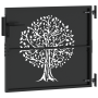 Puerta de jardín Otro Negro 100 x 100 cm