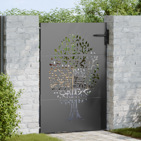 Puerta de jardín Otro Negro 100 x 150 cm