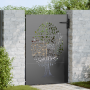 Puerta de jardín Otro Negro 100 x 150 cm