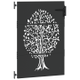 Puerta de jardín Otro Negro 100 x 150 cm