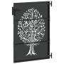 Puerta de jardín Otro Negro 100 x 150 cm
