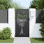 Puerta de jardín Otro Negro 100 x 175 cm