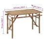 Folding bamboo garden table 115x50x75 cm by vidaXL, Garden tables - Ref: Foro24-341745, Price: 112,24 €, Discount: %