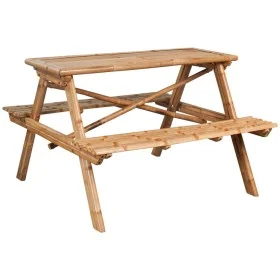 Bamboo picnic table 115x115x81 cm by vidaXL, Garden tables - Ref: Foro24-341754, Price: 137,98 €, Discount: %
