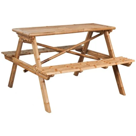 Bamboo picnic table 115x115x81 cm by vidaXL, Garden tables - Ref: Foro24-341754, Price: 137,98 €, Discount: %