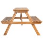 Bamboo picnic table 115x115x81 cm by vidaXL, Garden tables - Ref: Foro24-341754, Price: 143,05 €, Discount: %