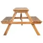 Bamboo picnic table 115x115x81 cm by vidaXL, Garden tables - Ref: Foro24-341754, Price: 137,98 €, Discount: %