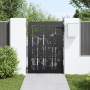 Puerta de jardín Otro con cerradura Negro 105 x 150 cm
