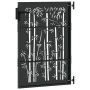 Puerta de jardín Otro con cerradura Negro 105 x 150 cm