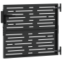 Puerta de jardín Negro 105 x 100 cm