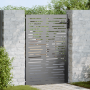 Puerta de jardín Negro 105 x 125 cm