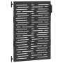 Puerta de jardín Negro 105 x 125 cm