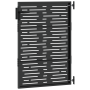 Puerta de jardín Negro 105 x 150 cm