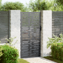 Puerta de jardín Negro 105 x 175 cm