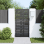 Puerta de jardín Negro 105 x 200 cm