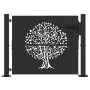 Puerta de jardín Otro Negro 105 x 100 cm