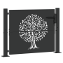 Puerta de jardín Otro Negro 105 x 100 cm