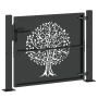 Puerta de jardín Otro Negro 105 x 100 cm