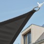 Livin'outdoor Toldo triangular Como HDPE gris 3,6x3,6x3,6 m