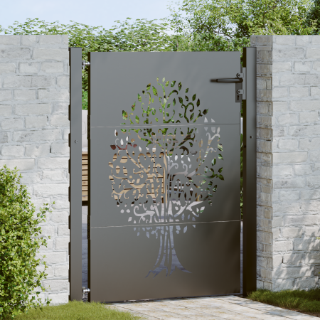Puerta de jardín Otro Negro 105 x 125 cm