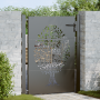 Puerta de jardín Otro Negro 105 x 125 cm
